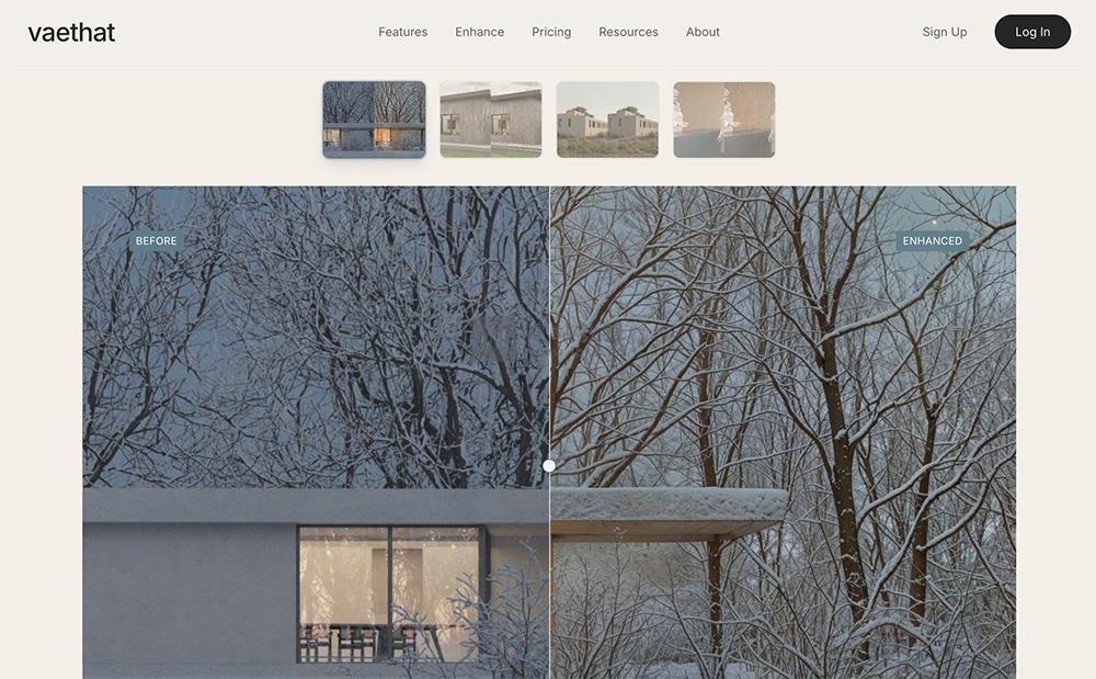 Vaethat：建筑可视化专属AI渲染增强器 专业高效极简操作
