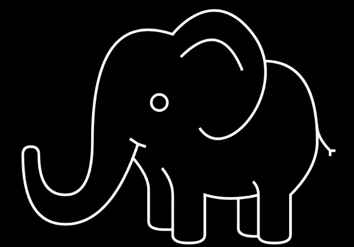 如何利用html5+css3画出一个大象（svg路径）