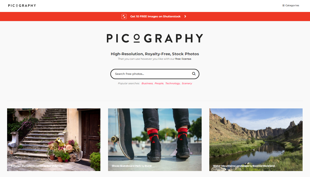 推荐一款完全免费可商用的摄影图库网站——Picography