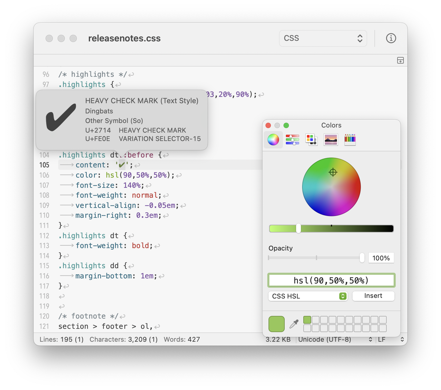 推荐一款免费好用的macOS纯文本编辑器——CotEditor3