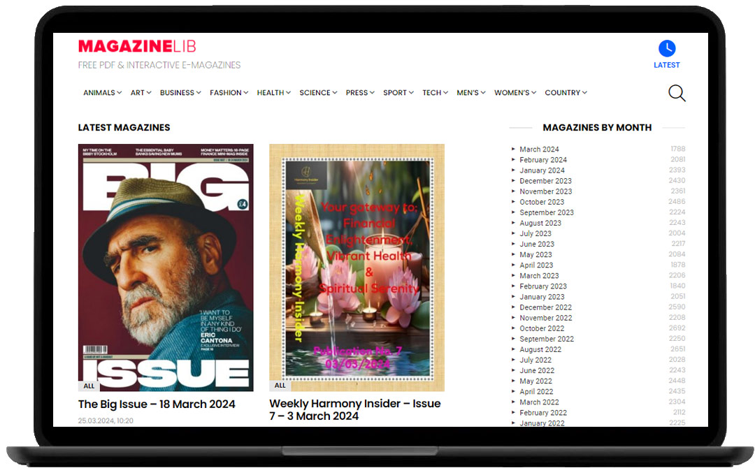 一个在线杂志资源库平台——MagazineLib（提供免费下载各种类型的杂志）
