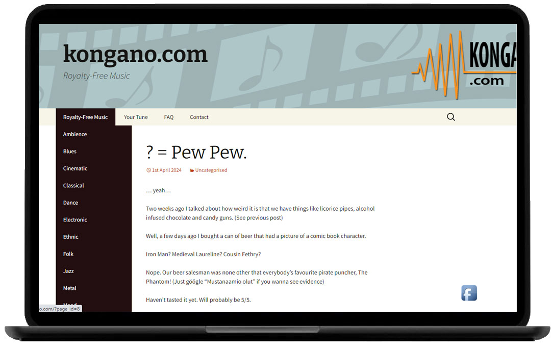 Kongano音乐站官网截图