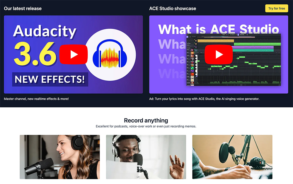 Audacity 3.7：一款免费开源的音频编辑软件，支持 Windows/MacOS等主流操作系统