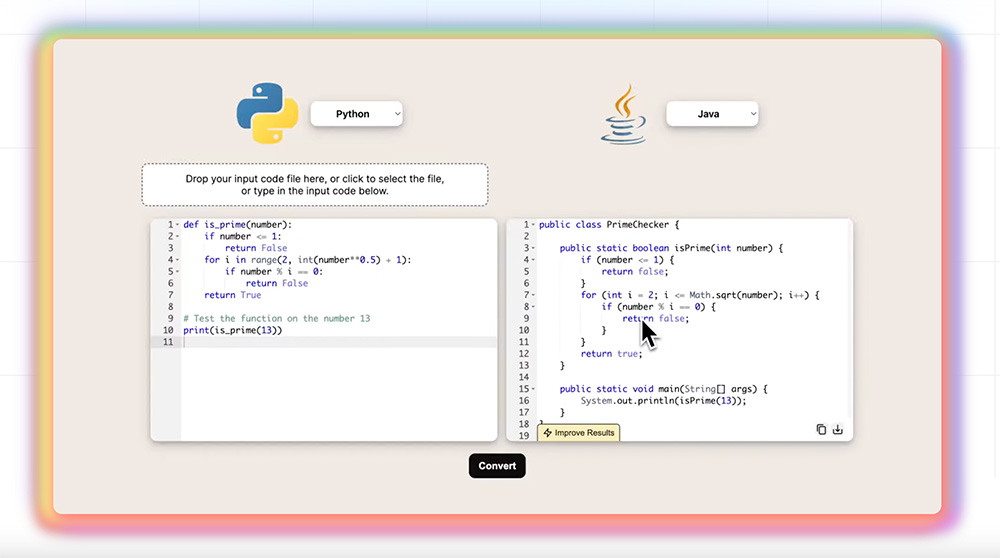 CodeConvert AI：可以帮助用户将代码从一种编程语言转换为另一种编程语言