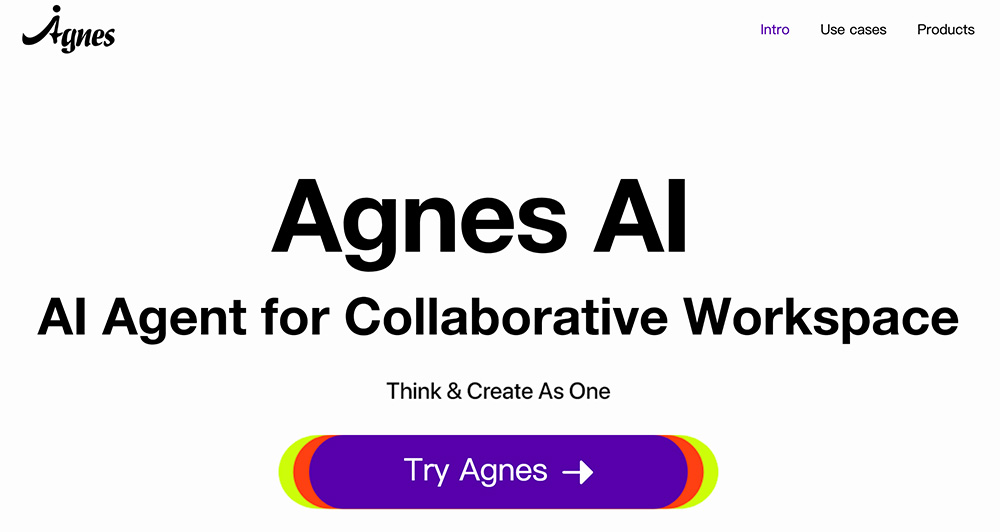 Agnes AI：实现多人实时编辑文档、报告或PPT制作