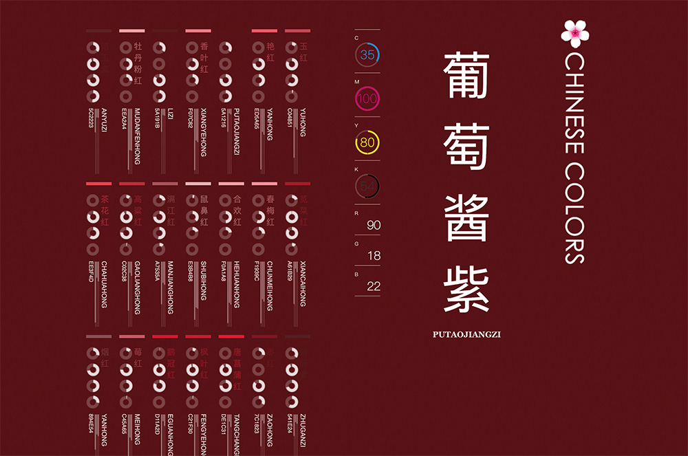 中国色：葡萄酱紫颜色实例