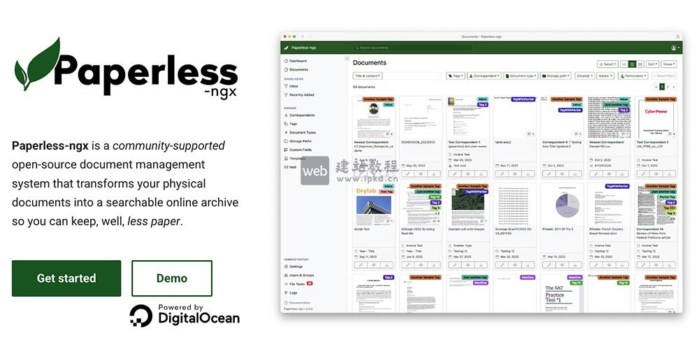 Paperless文档管理系统：GitHub项目，支持100+语言的OCR