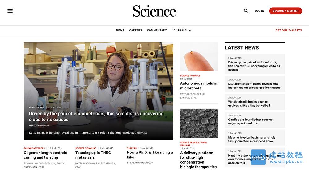 Science期刊AAAS网页版
