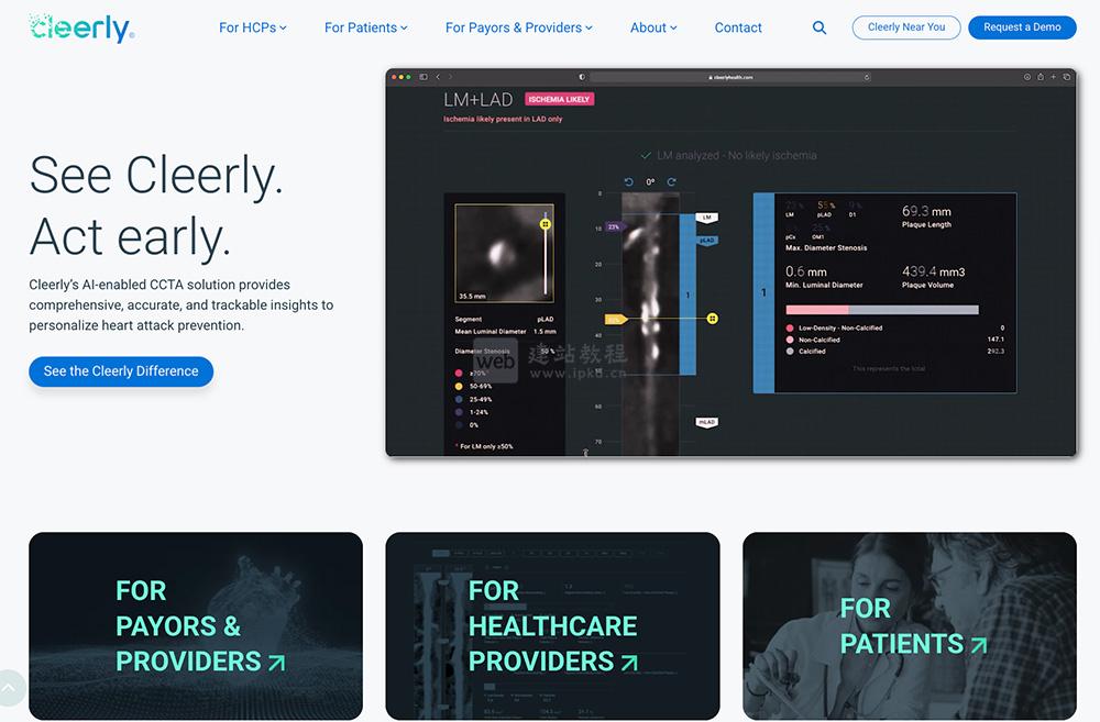 Cleerly官网:一家专注于心血管健康的医疗科技公司