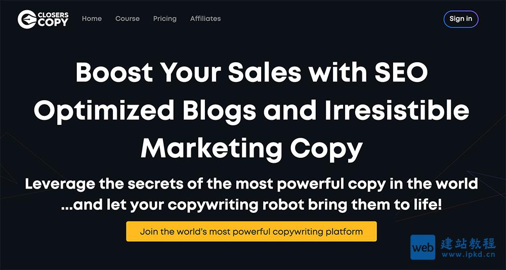 CLOSERSCOPY：专注快速生成高转化率的营销文案、长篇内容