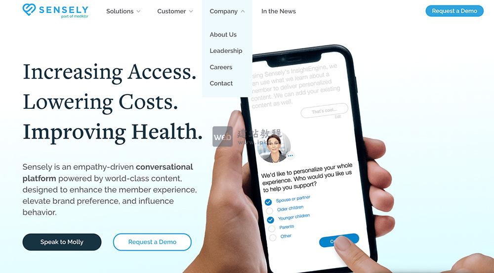 Sensely：专注于基于聊天机器人和虚拟化身的医疗交互平台