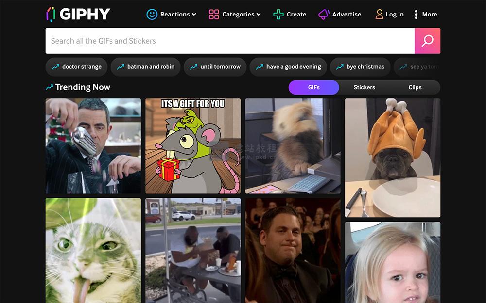Giphy官网:一个专注于提供高质量的GIF动图资源,被誉为“表情包界的谷歌”