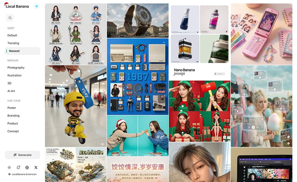Local Banana：一个专注于AI图像Prompt收集与结构化的平台