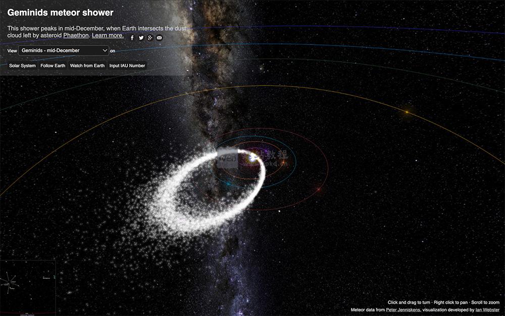 Meteor Shower from Space官网入口,一个专注于流星雨观测的网站