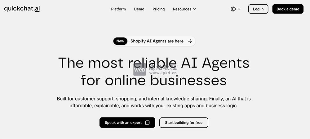 Quickchat AI：一款面向企业的多语言对话式AI平台