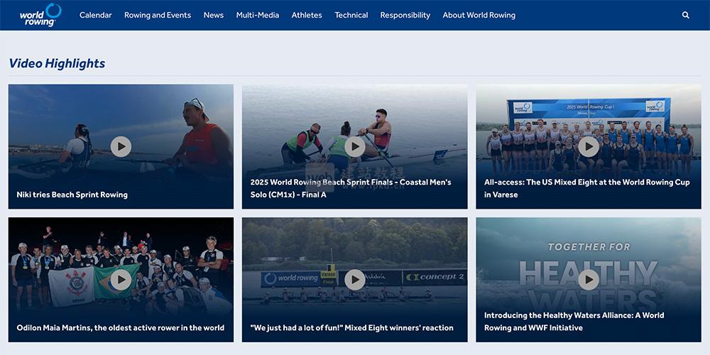 世界赛艇积分排名:奥运会、世界锦标赛、世界杯等