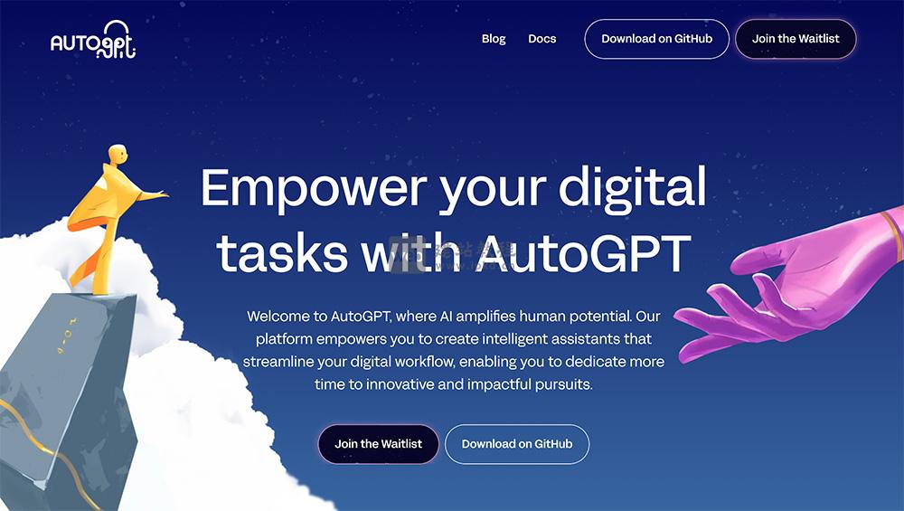 AutoGPT官网：一款GPT-4的实验性开源智能代理框架