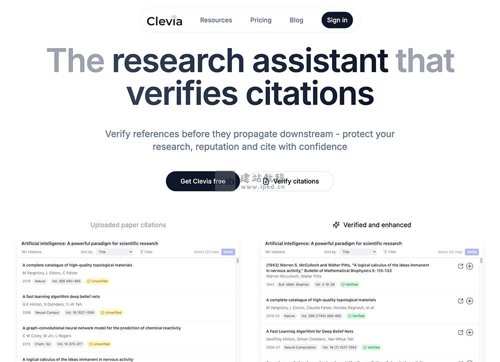 Clevia:一款专注于学术研究和专业写作提供全面支持的研究助手
