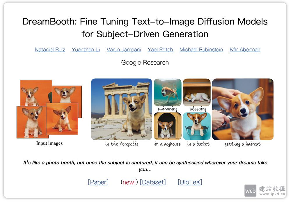 DreamBooth：谷歌研究院与波士顿大学于联合提出的个性化文生图技术
