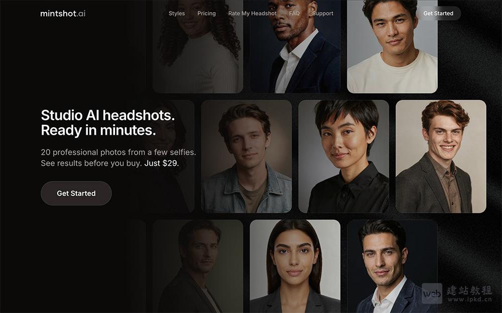 Mintshot.ai：一款将用户自拍转化为专业证件照的AI在线工具