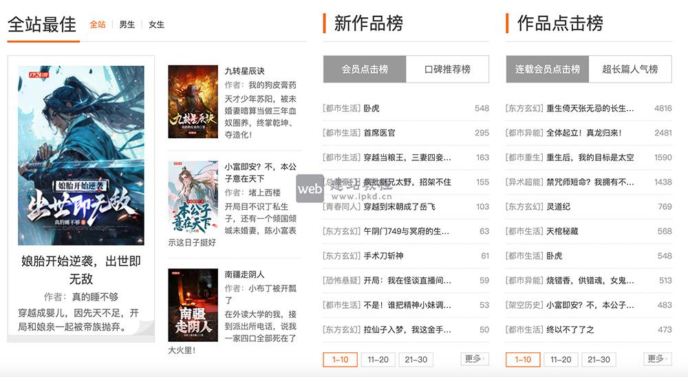 17K小说网官网入口，中文在线旗下集创作、阅读于一体的在线阅读网站
