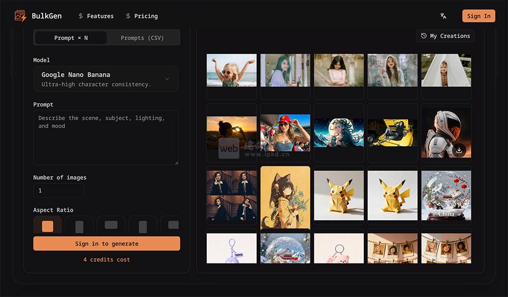 BulkGen：一款工业级AI批量图像生产工具，提供两种不同模式