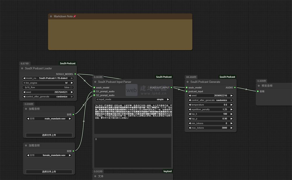 ComfyUI-SoulX-Podcast官网使用入口,支持通过简易脚本与参考音频快速克隆音色