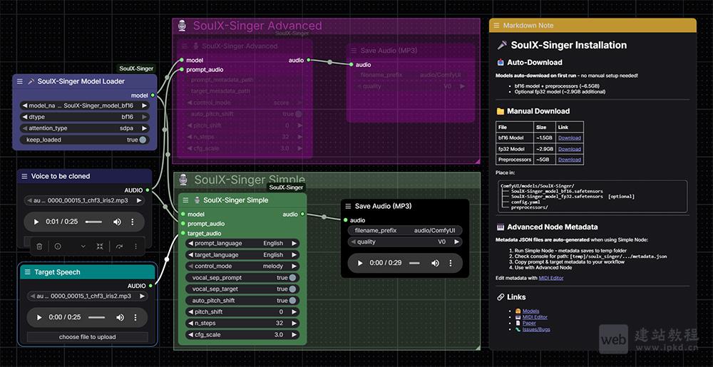 ComfyUI-SoulX-Singer官网使用入口，高保真零样本歌声合成模型