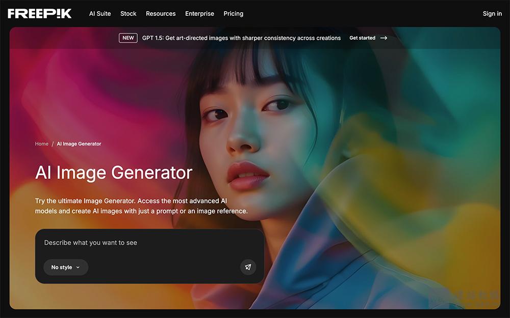 Freepik AI：支持将文字描述快速转化为高质量图像的AI图像生成工具