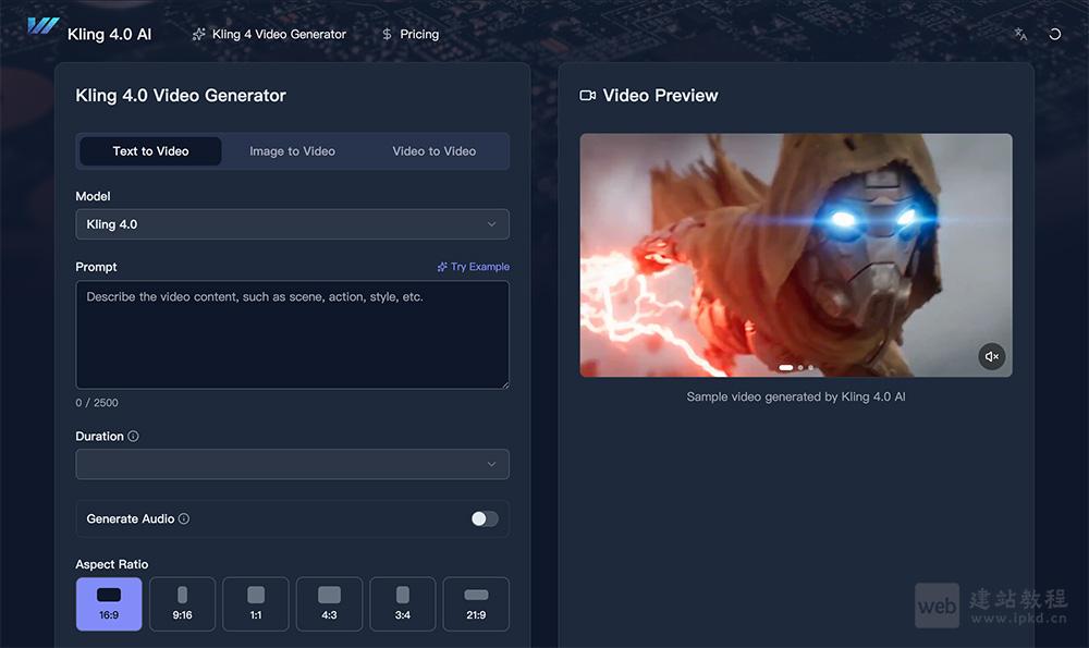 Kling 4.0视频模型使用入口，Kling AI Models推出的下一代AI视频模型