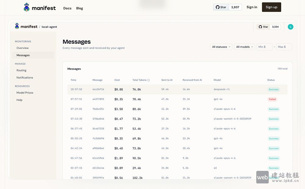 Manifest官网使用入口，专注帮用户降低AI成本、提升资源效率