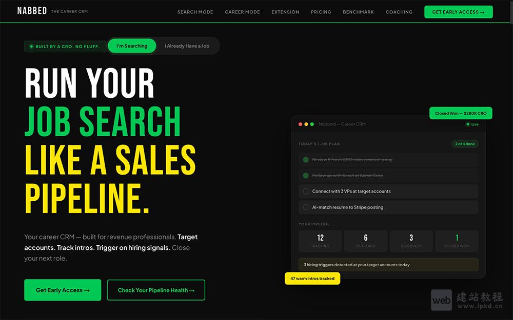 Nabbed官网使用入口，专为销售专业人士打造的职业CRM