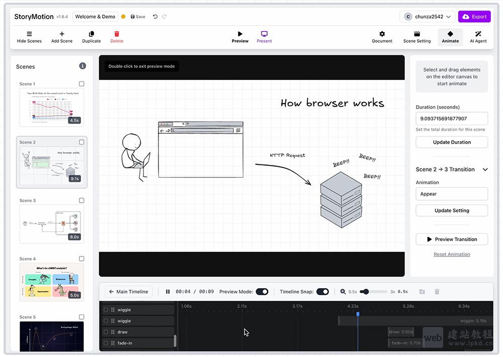 StoryMotion官网 - 快速制作动画解释视频、课程视频及动画技术图表