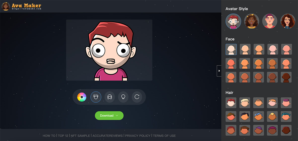 Ava Maker在线捏卡通脸