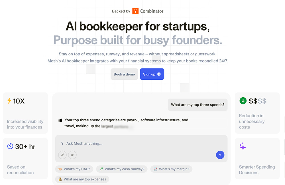Mesh：一款专注于财务管理的AI工具
