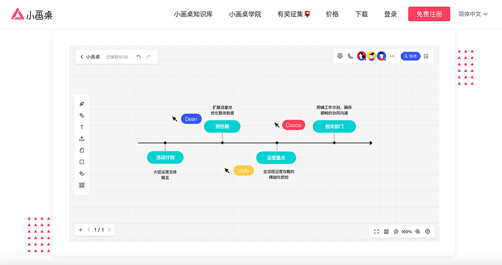 小画桌：一款轻量级的在线实时协作白板工具